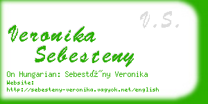 veronika sebesteny business card